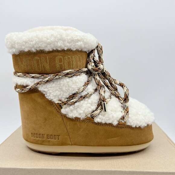 Moon Boot LAB69 Icon Light Low Shearling Suede Boots Women US 5.5-7 / EU 36- 38 - Picture 8 of 13